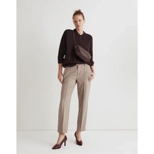 Madewell $98 The Petite Fairbanks Pant in Black Size P4